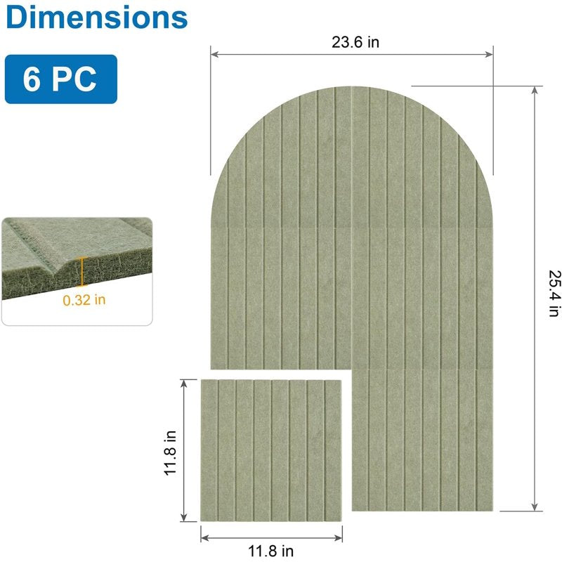 Large Felt Bulletin Board with LED String Lights Wall Decor - Arched 36x24 inches