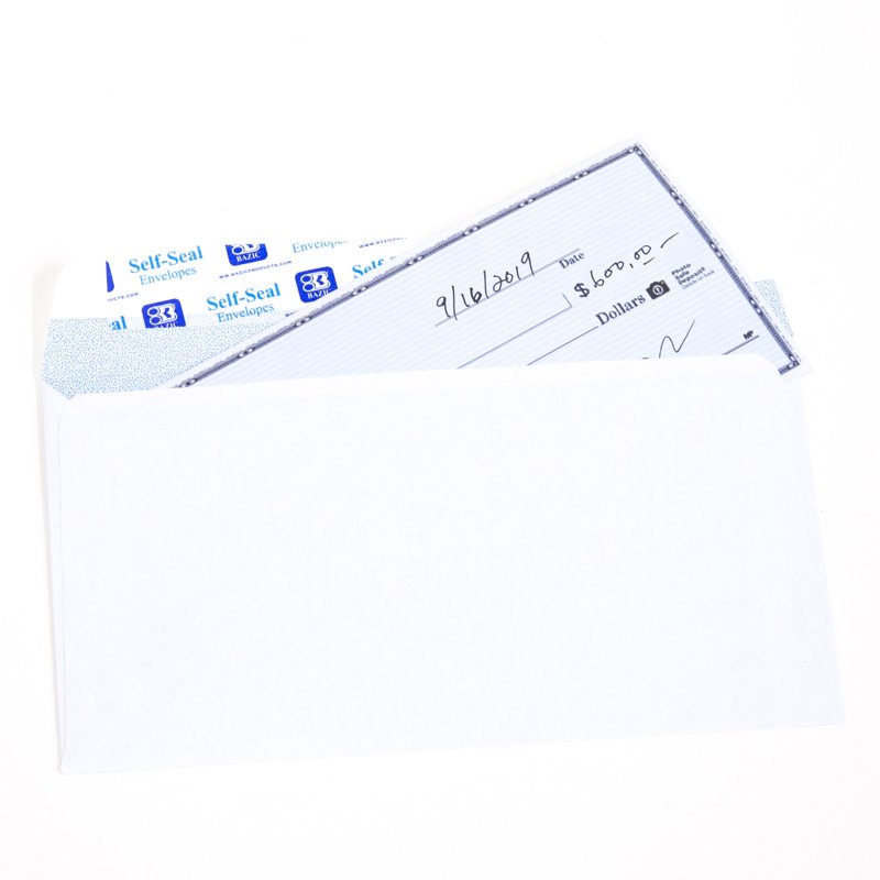 Self Seal White Envelopes 4 1/8 x 9 1/2 Inch #10 Mailing Envelopes, Pack of 50
