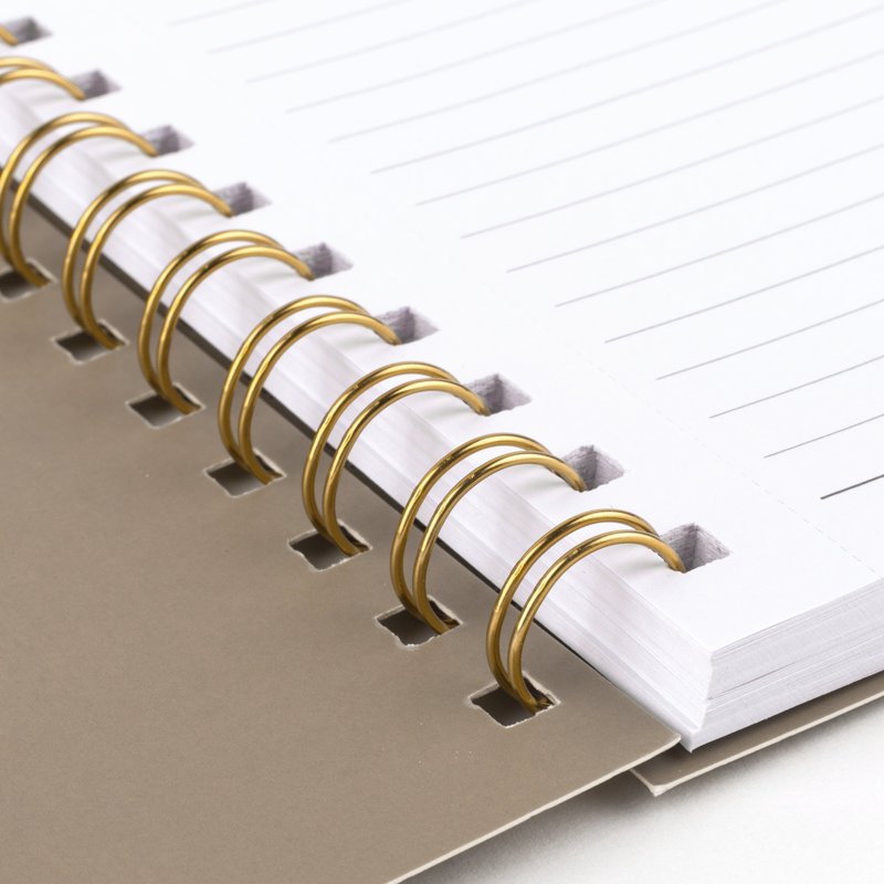 Spiral Notebooks 8x10 Inches - Taupe Cover, 80 Sheets, Legal Ruled, Durable & Tear-Out Pages