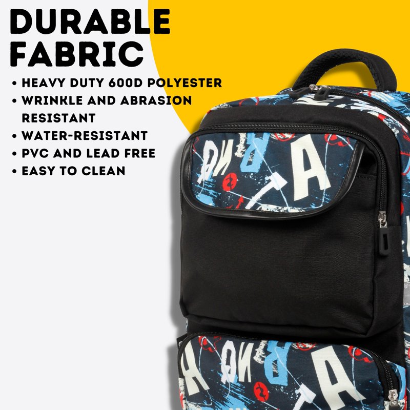 Kids 15-Inch School Backpack with Pencil Case and Reflective Tape