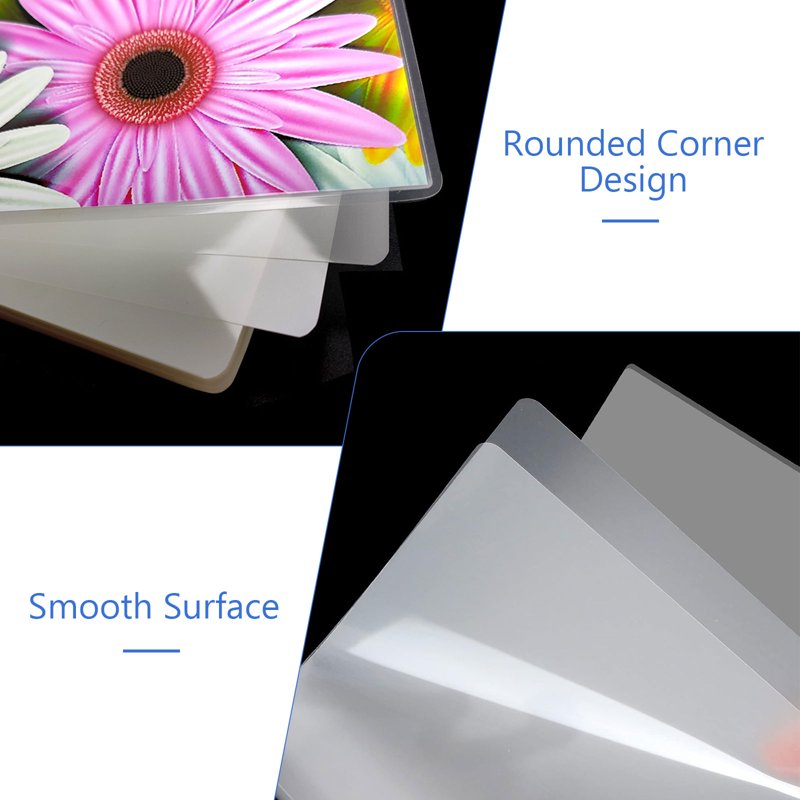 A4 Laminating Sheets 100 Pack 1.5 Mil Waterproof Clear Plastic for Photos & Documents