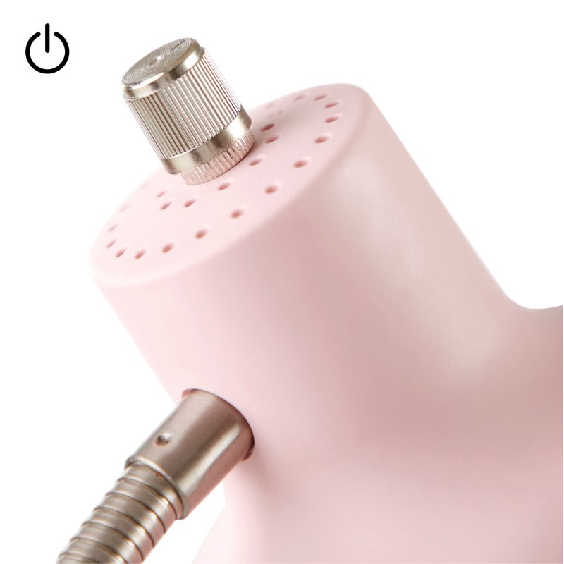 LED Desk Lamp with Catch-All Base and AC Outlet - Modern Bedside or Office Light