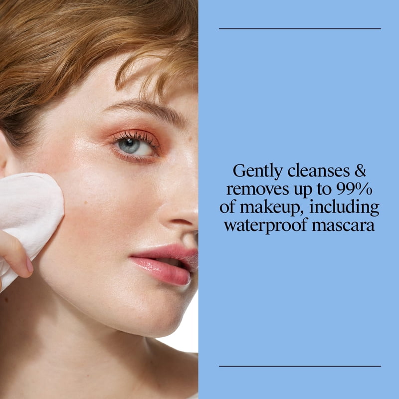 Micellar Makeup Remover Wipes - Gentle, Hypoallergenic, Travel-Size 20 Count