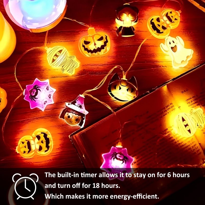Halloween LED Fairy String Lights 20 LED with 8 Modes for Party Decor