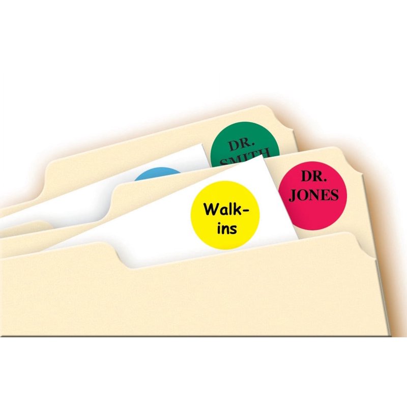 Removable Color Coding Labels for Office, Inventory & Organization - 3/4" Pack of 1008