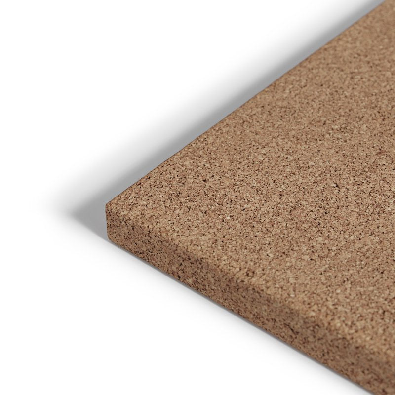 Frameless 24x18 Cork Bulletin Board - Natural Self-Healing Cork Surface