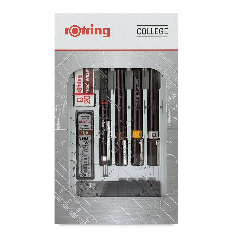 Technical Drawing Pen Set - Refillable 0.25mm, 0.35mm, 0.5mm for Architects & Engineers