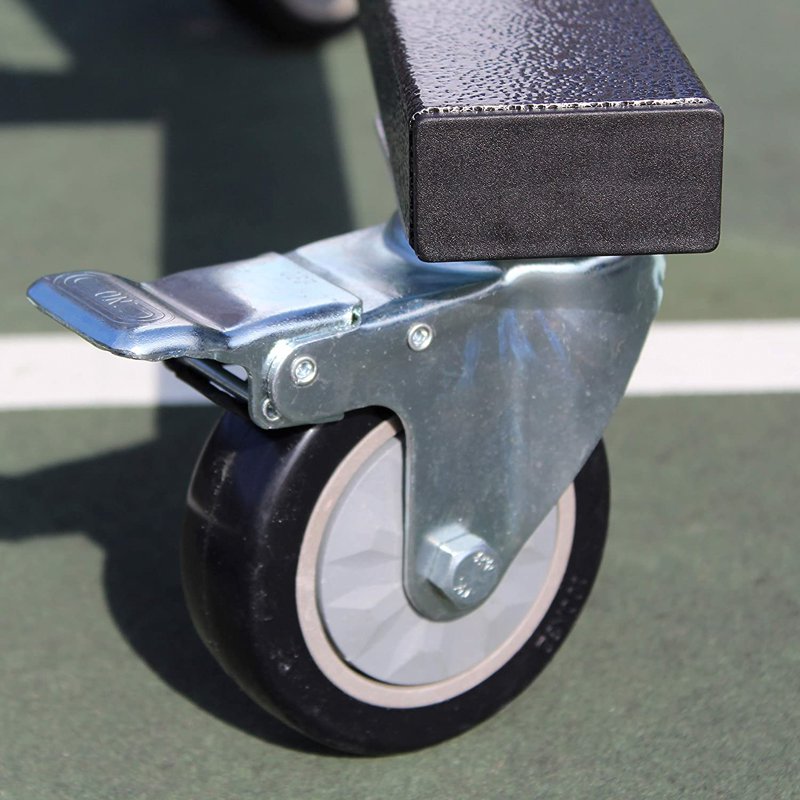 Portable Pickleball Net System with Wheels - Deluxe Aluminum & Steel Frame