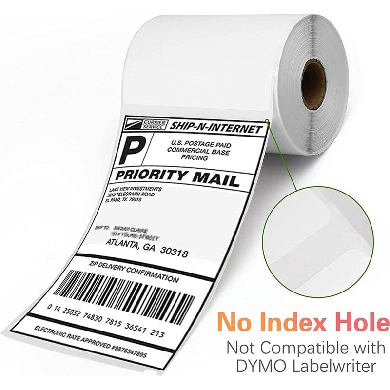 4 Rolls 4x6 Thermal Shipping Labels - 250 Labels Per Roll - 1000 Total