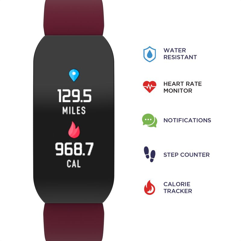 Unisex Smartwatch with Heart Rate & Fitness Tracking - Multiple Colors