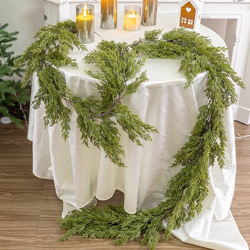 5.9Ft Artificial Christmas Garland with Pine Greenery for Holiday Decor