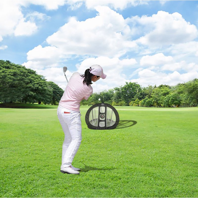 Golf Practice Net with 3 Targets - Portable Chipping Net for Indoor Outdoor Use