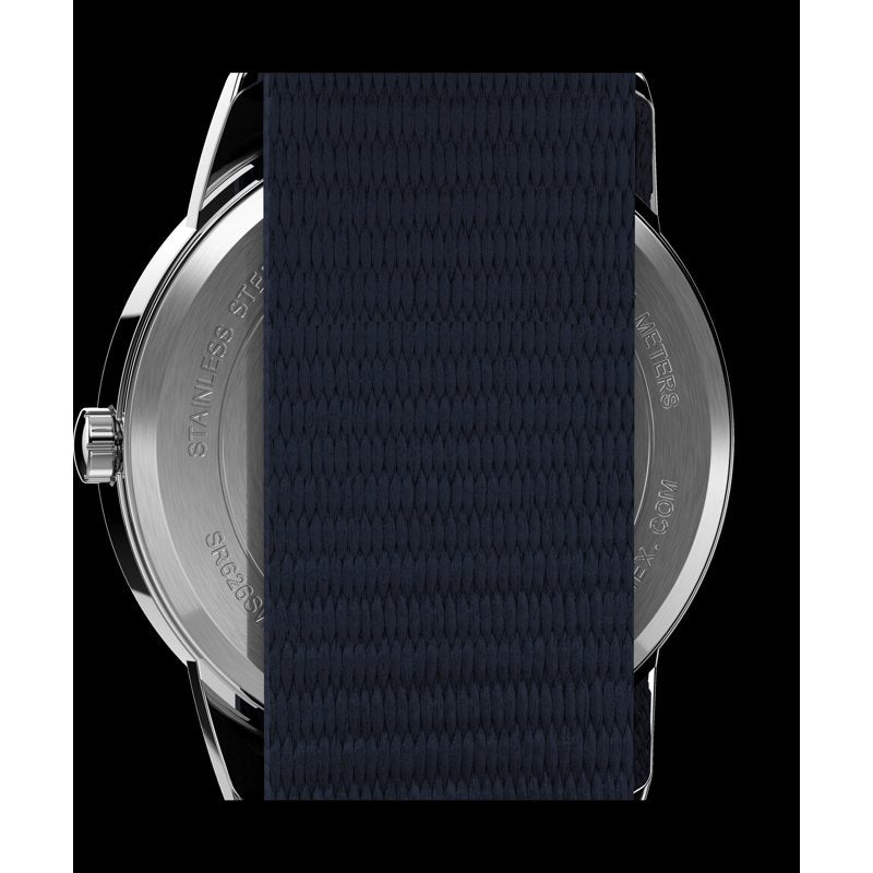 Timex Men's Dress Fast Wrap Strap Watch with Blue Dial and Water Resistance
