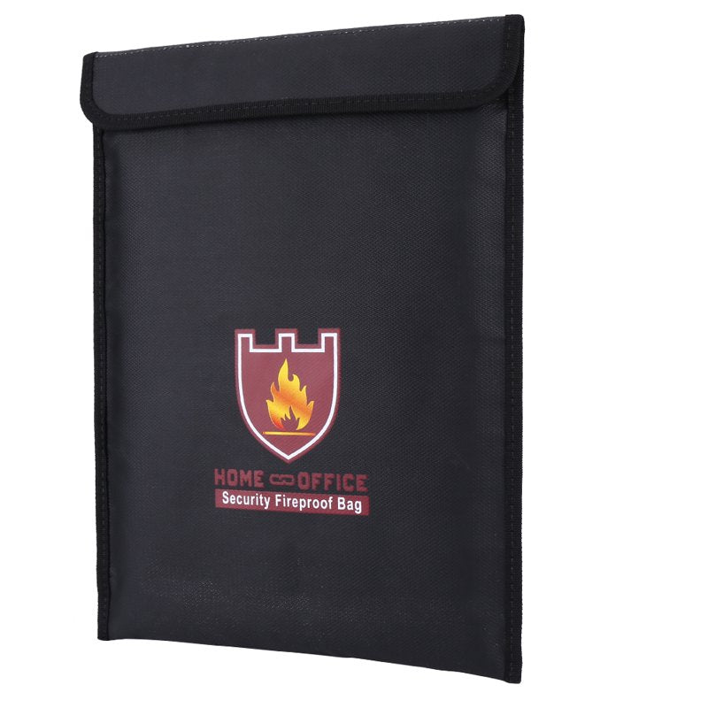 Fireproof Document Bag Waterproof Safe Pouch for Valuables 14x11 Inches