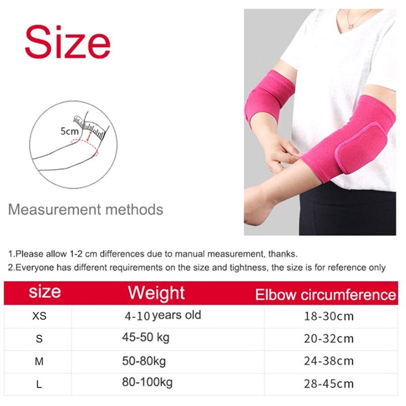 Elastic Elbow & Knee Protectors Set - Thickened Sponge Sports Guards