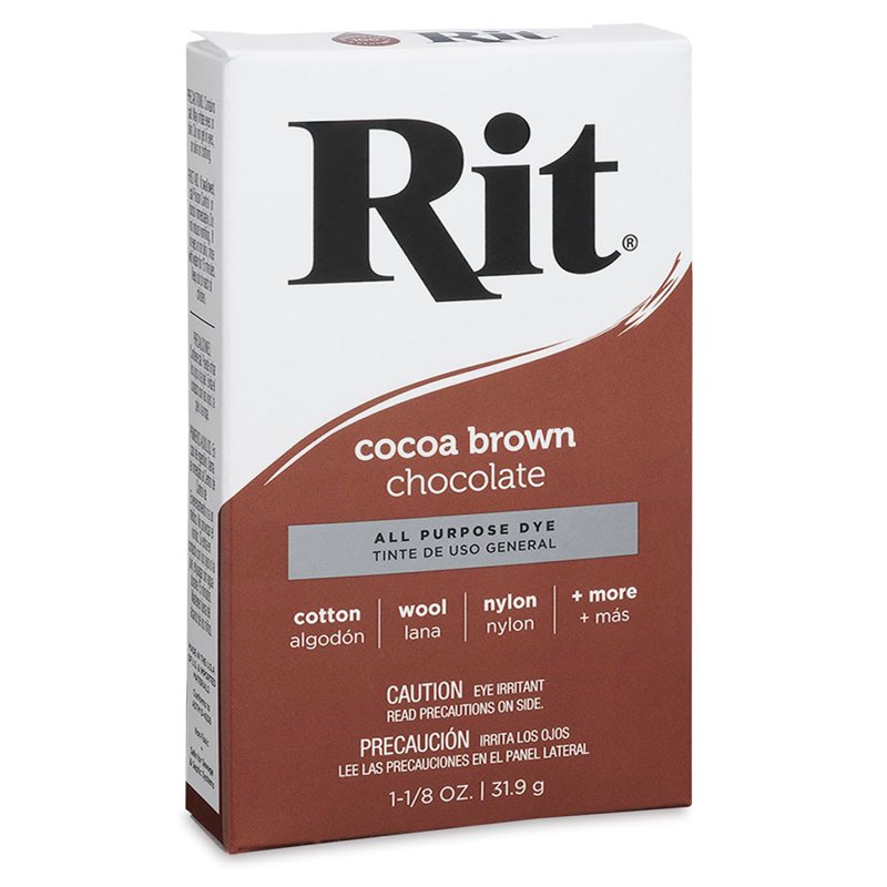 Rit All Purpose Powder Dye Cocoa Brown – Fabric Dye for Materials
