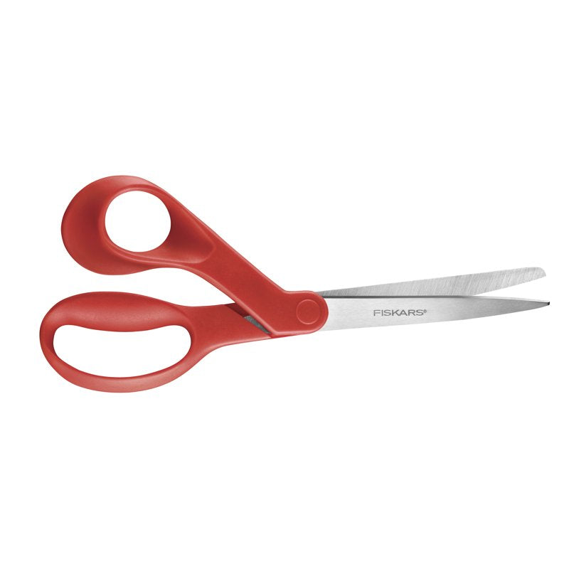 Left-Handed Fabric Scissors 8 Inch - Red Craft & Sewing Scissors
