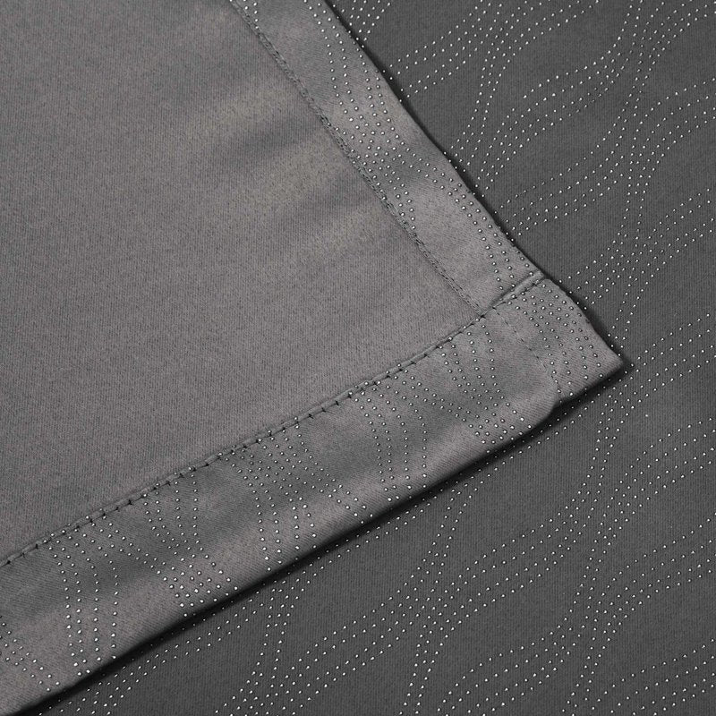 Blackout Curtain Set with Rod Pocket - Modern 2-Piece 26x63 Inches