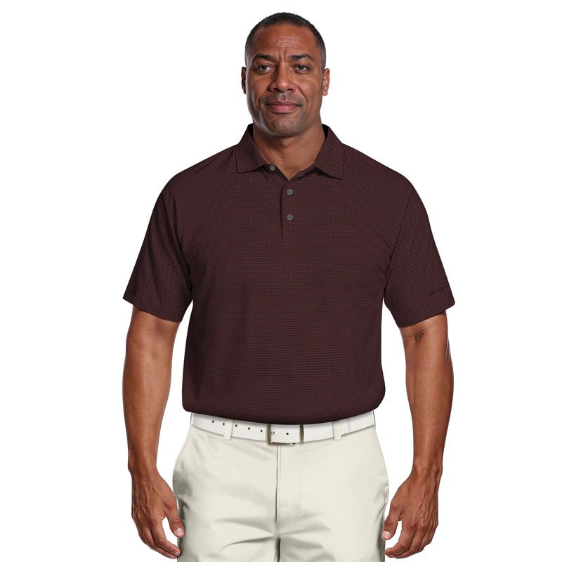 Performance Geometric Jacquard Golf Polo Shirt for Men & Big Men