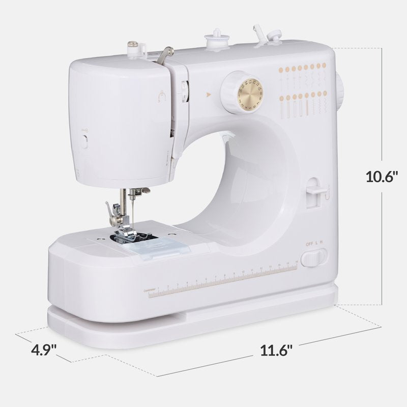Beginner Sewing Machine Kit with 16 Stitch Patterns and Accessories