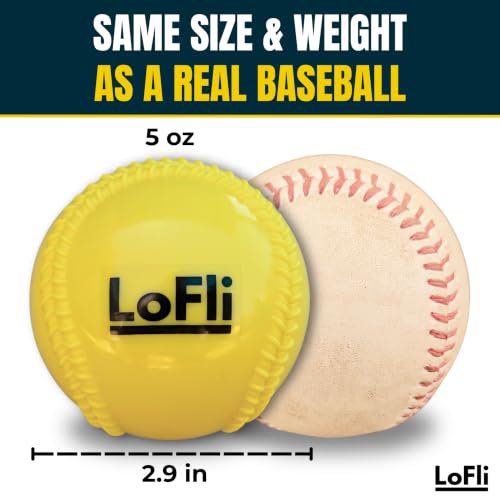 Practice Baseballs Set - Regulation Size & Reduced Flight Safe Training Balls for Kids & Adults