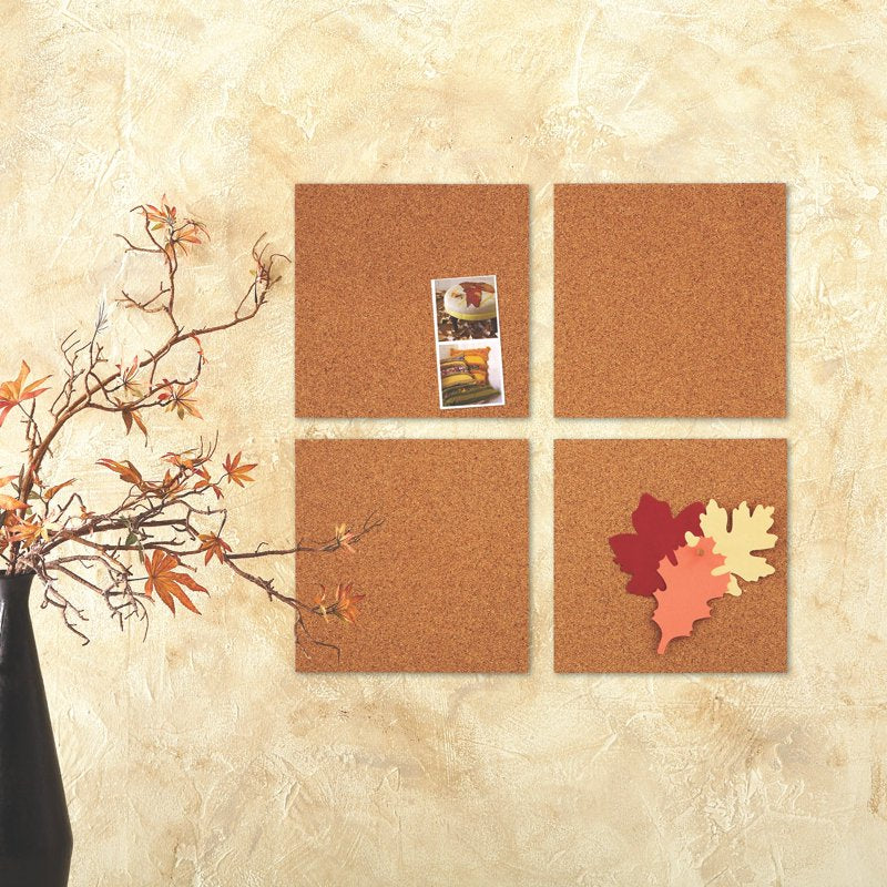 Natural Cork Tile 12x12 Frameless Pack - Sound Absorbing Wall Covering
