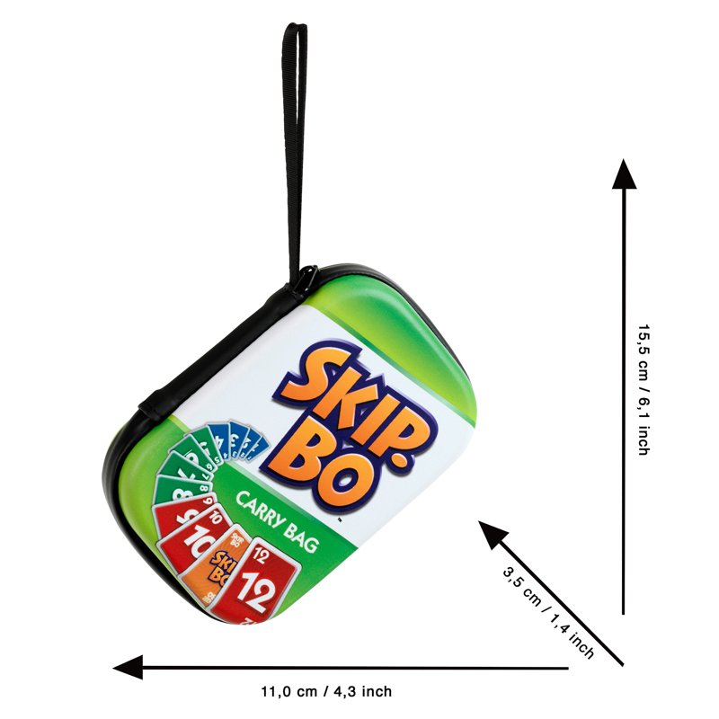 Skip-Bo Card Game Carry Bag Waterproof Travel Organizer with Strap