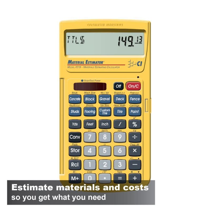 Material Estimator Calculator for Construction and DIY Projects