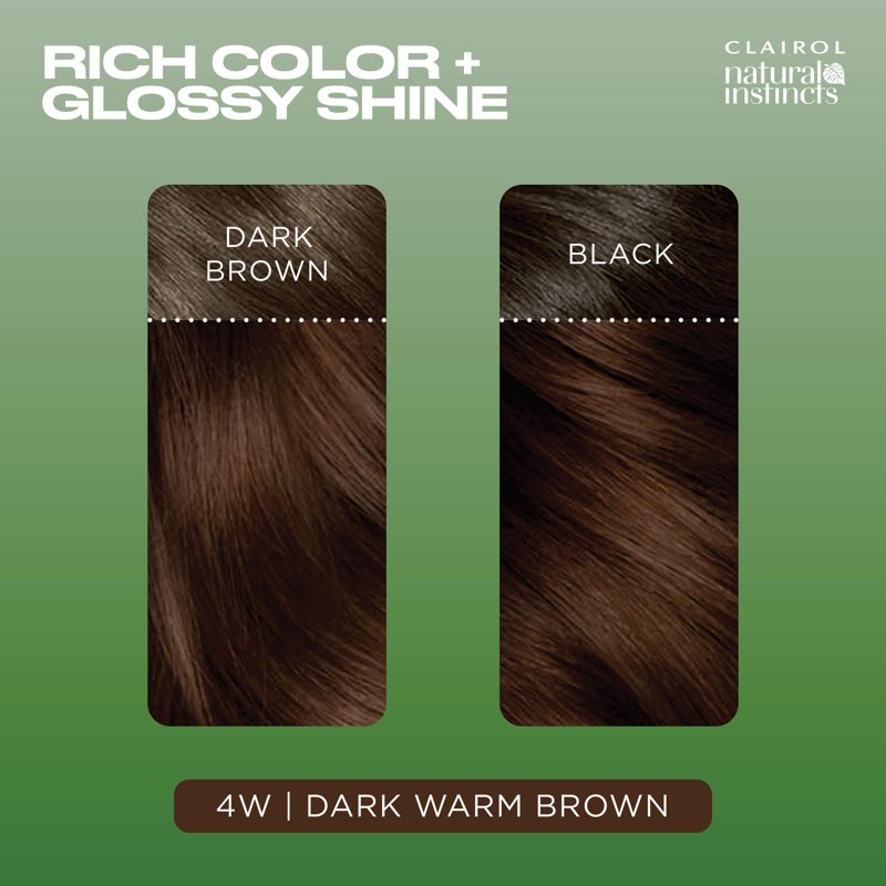 Demi-Permanent Hair Color Creme - Natural Instincts Dark Warm Brown 1 Application