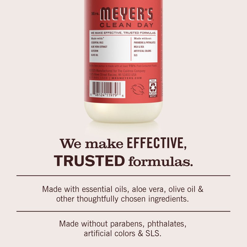 Mrs. Meyer’s Tomato Vine Scent Hand Soap 2 Pack - Moisturizing Liquid Hand Wash