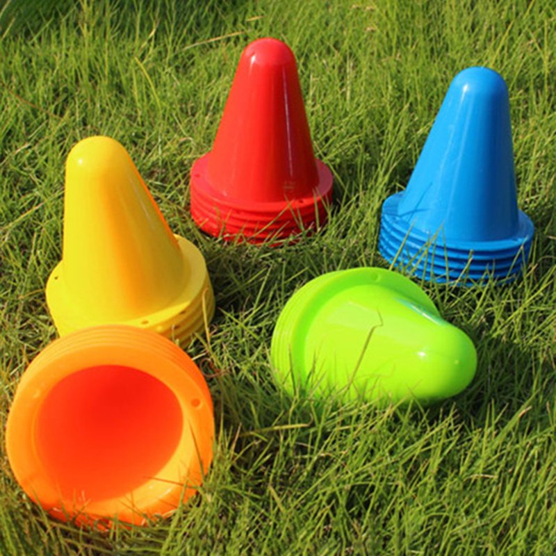 Mini Traffic Cones for Skating and Sports Training - 10 Pack, Orange