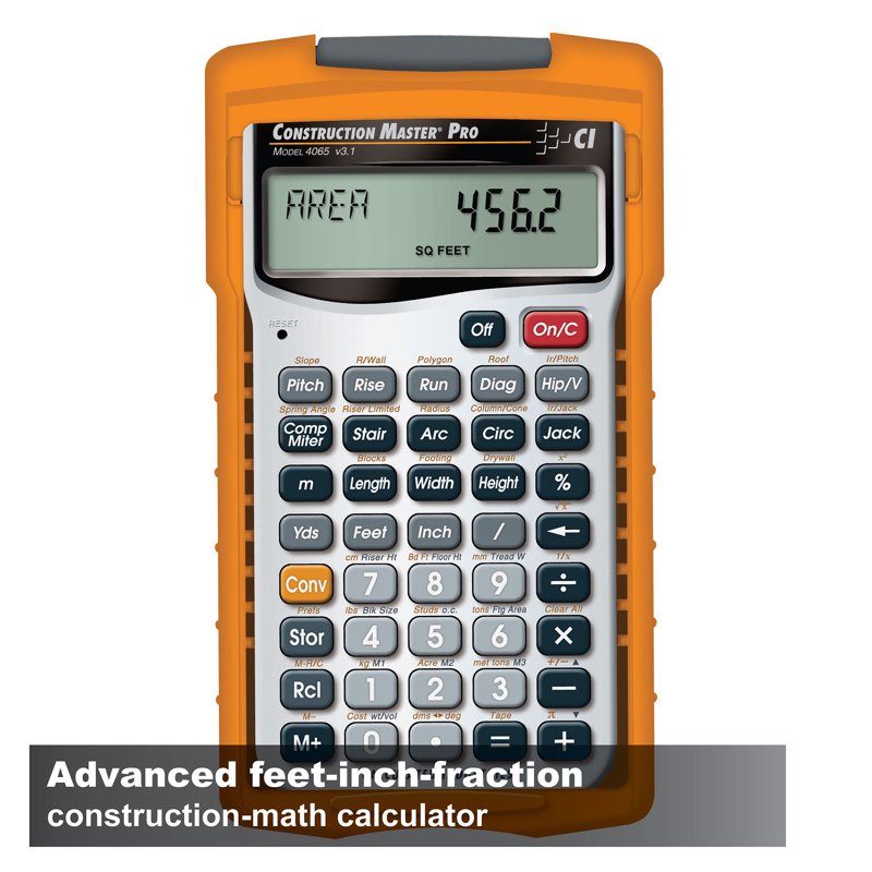 Construction Master Pro Construction Calculator for Building & Estimating