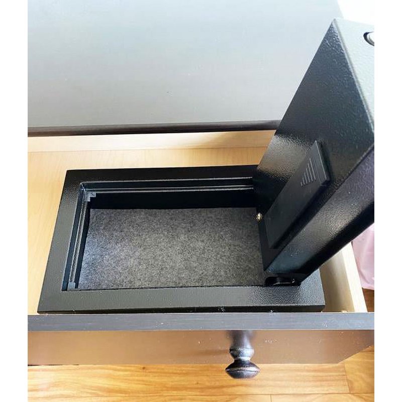 Heavy Duty Drawer Safe Box with Electronic Lock - Black & White Variants