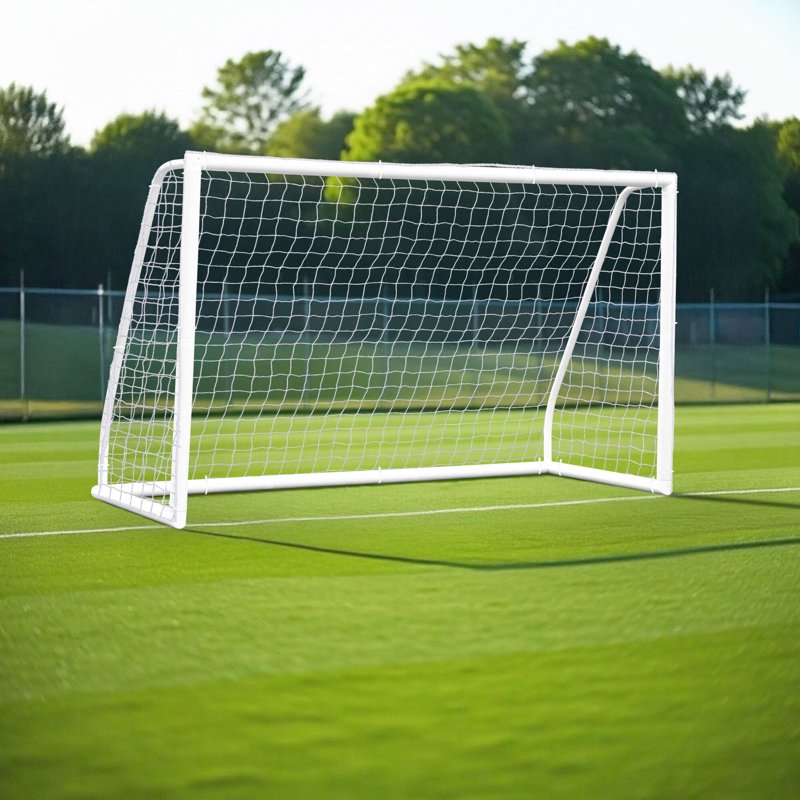 ZenSports 8FT x 5FT Portable Soccer Goal Net PVC Frame — Outdoor Training for Adults and Kids