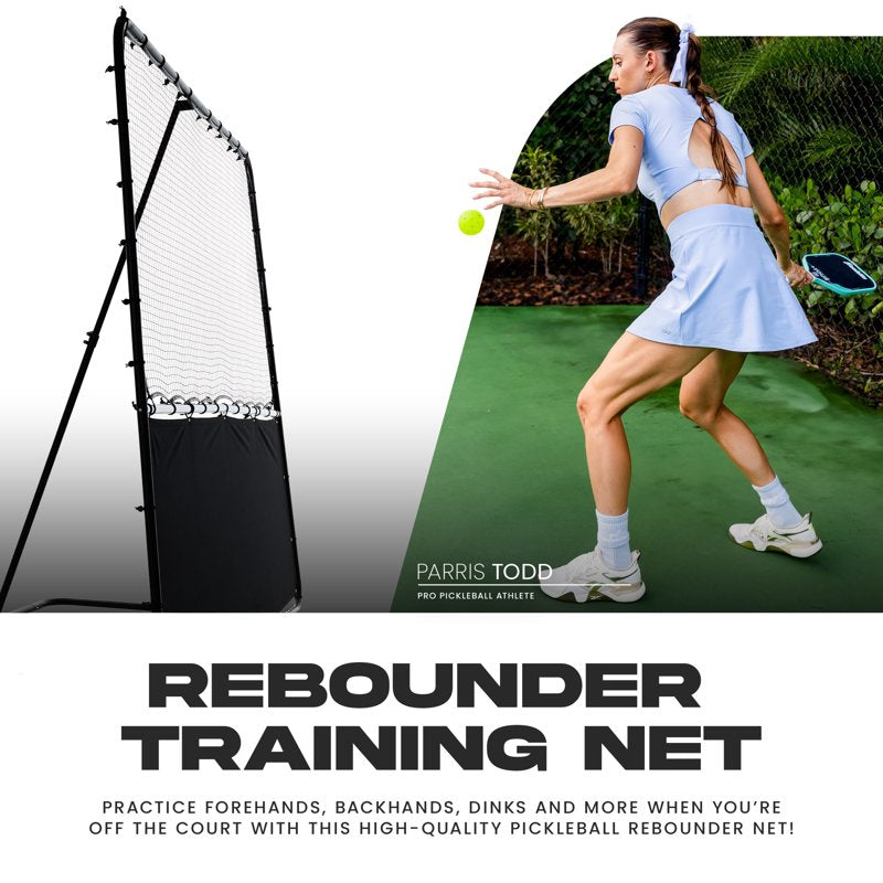 Portable Pickleball Rebounder Net - 83 Inch Practice & Training Equipment