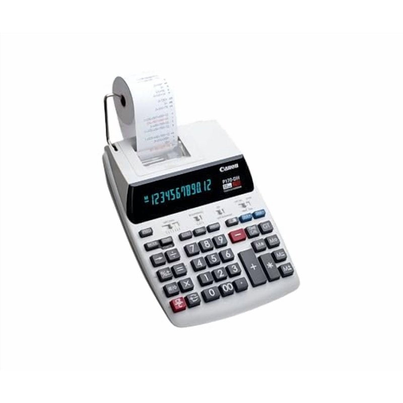 Canon P170-DH-3 Business Printing Calculator 12-Digit LCD White