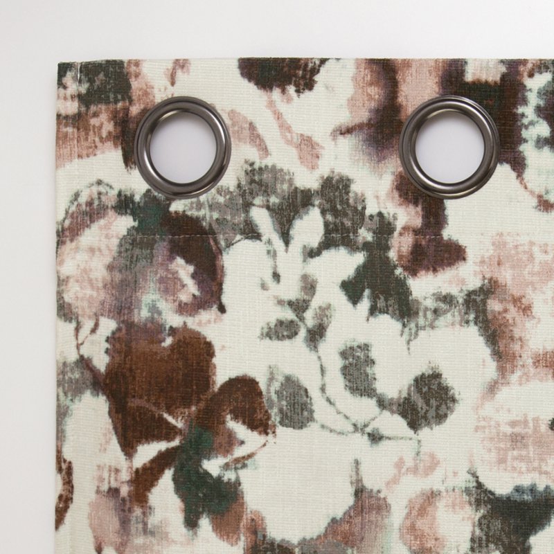 Blackout Floral Curtain Panel - Thermal, Light-Blocking, Noise-Reducing 50"x63"