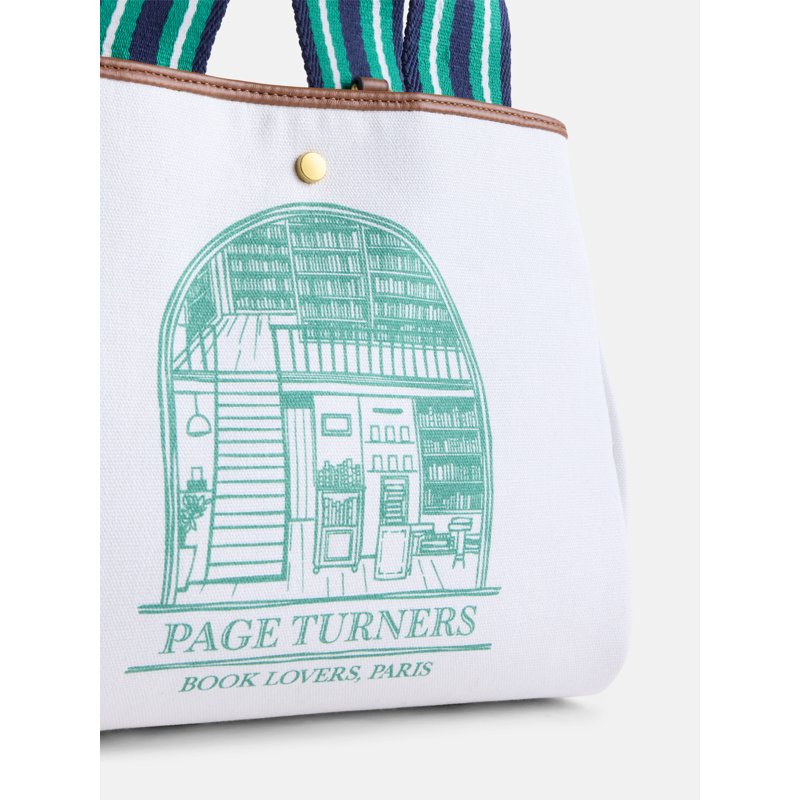 Women's Mini Tote Handbag with Graphic Front and Adjustable Crossbody Strap