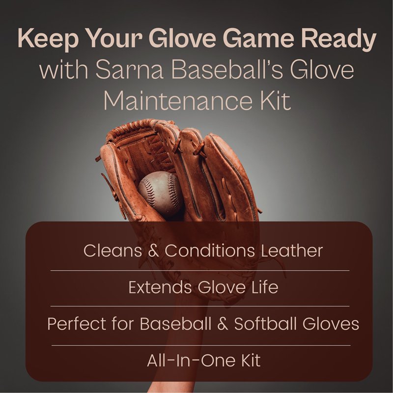 Baseball and Softball Glove Cleaner & Conditioning Kit - Leather Care Set
