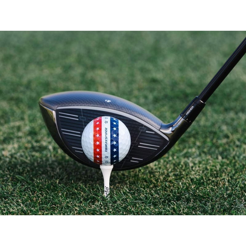 TaylorMade Tour Response Stripe USA Golf Balls 12 Pack – 2025