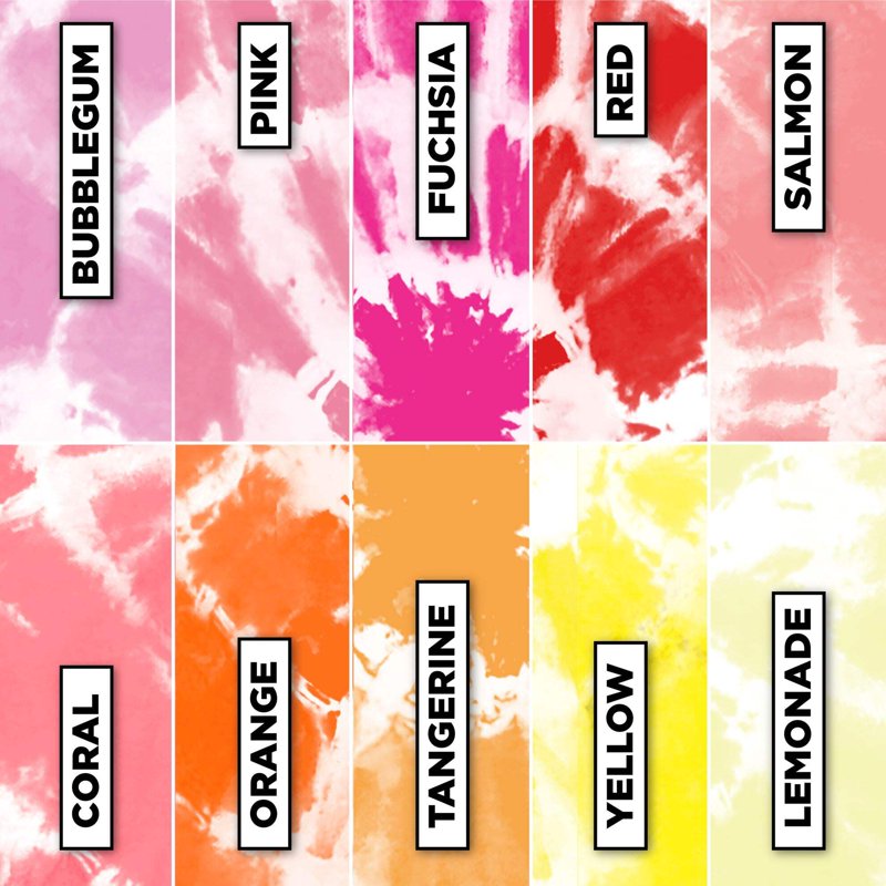 Tulip One-Step Tie-Dye Refill Powder Pack - Color Wheel Spectrum, 30 Pack