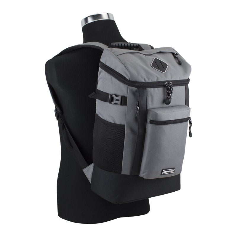 Unisex 18.5-Inch Laptop Backpack with Multiple Storage Pockets - Grey Flannel