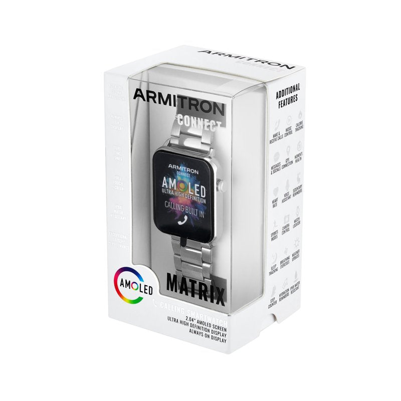 Men's 44mm Smart Watch with AMOLED Display, Water-Resistant, Fitness & Call Features