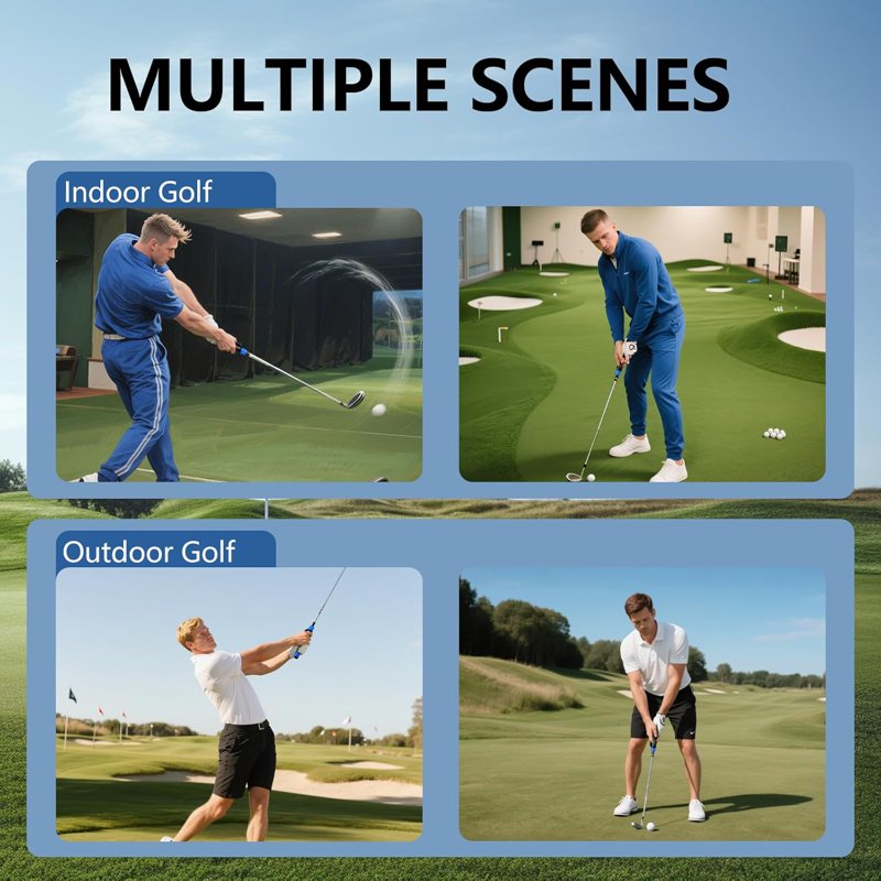Golf Grip Trainer Kit for Correct Hand Position - Unisex Practice Aid