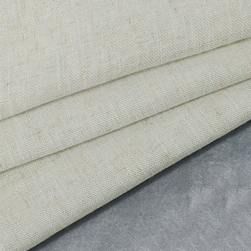 Blackout Linen Blend Curtain Panel - 50x95 Inches, Rod Pocket, Multiple Colors