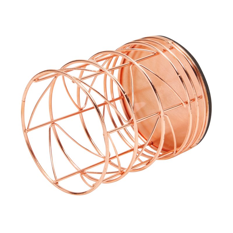 Rose Gold Pen and Makeup Brush Holder - Desk Organizer Cup
