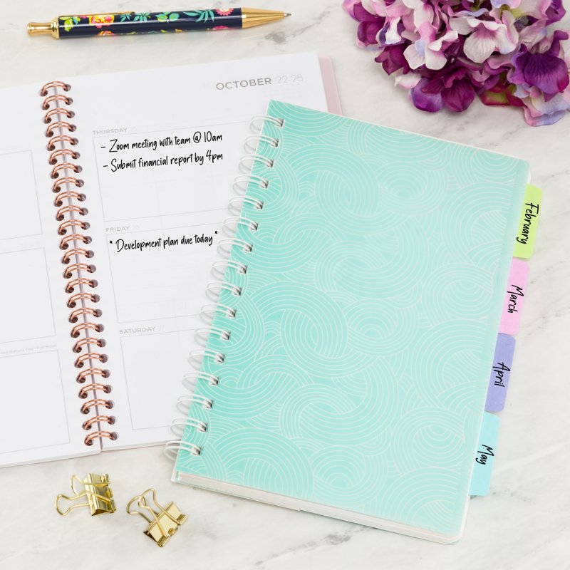 Repositionable Pastel Page Tabs - 24 Assorted 2.5x1 Inch Office Labels
