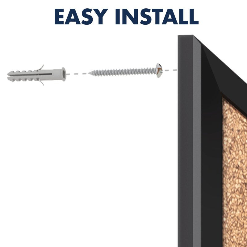 18x24 Inch Cork Bulletin Board with Aluminum Frame - Office Display Board