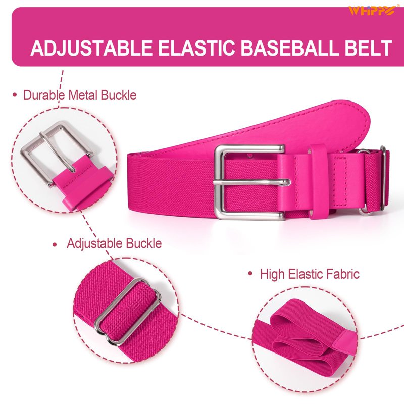 Youth Baseball Socks and Elastic Belt Set for Kids Boys Girls