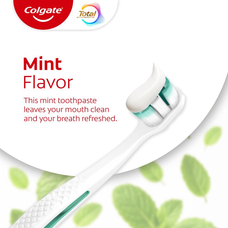 Travel Size Anticavity Whitening Toothpaste with Fluoride - Mint Flavor